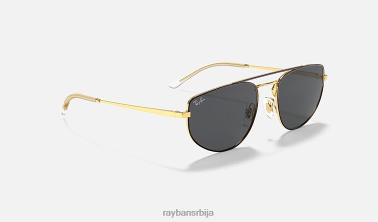 Ray-Ban рб3668 P0HP366 наочаре за сунце полирано црно на златно/сиво мушкарци