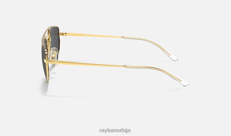 Ray-Ban рб3668 P0HP366 наочаре за сунце полирано црно на златно/сиво мушкарци