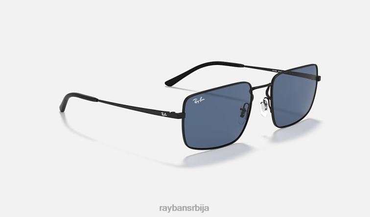 Ray-Ban рб3669 P0HP787 наочаре за сунце мат црна/тамно плава мушкарци