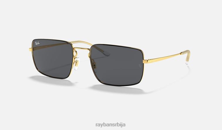 Ray-Ban рб3669 P0HP788 наочаре за сунце полирано црно на златно/сиво мушкарци