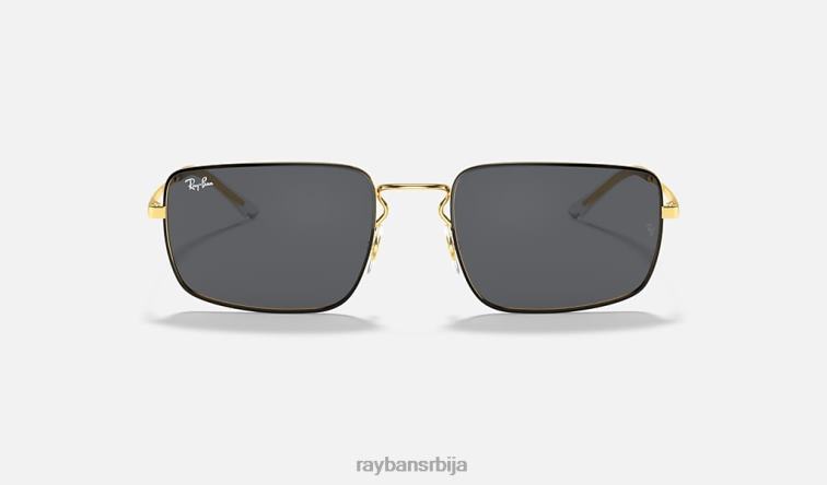 Ray-Ban рб3669 P0HP788 наочаре за сунце полирано црно на златно/сиво мушкарци