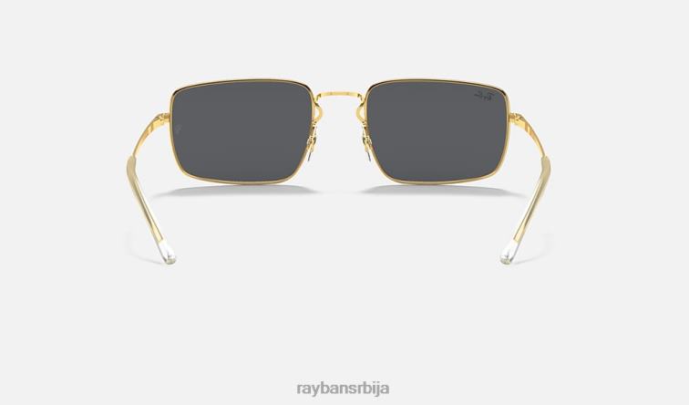 Ray-Ban рб3669 P0HP788 наочаре за сунце полирано црно на златно/сиво мушкарци