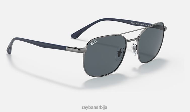 Ray-Ban рб3670 P0HP1113 наочаре за сунце углачан гунметал/плаво/сиво мушкарци