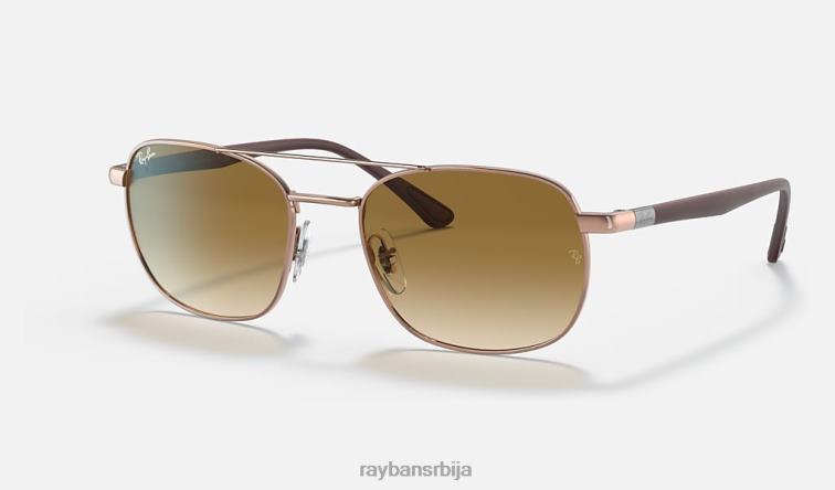 Ray-Ban рб3670 P0HP1114 наочаре за сунце полирани бакар/светло браон мушкарци