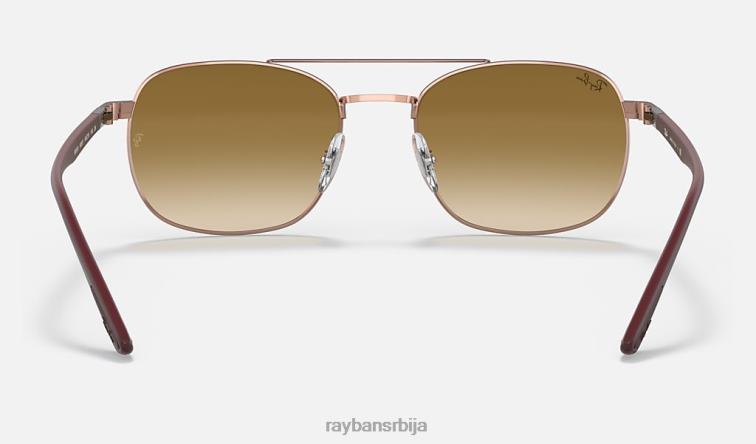Ray-Ban рб3670 P0HP1114 наочаре за сунце полирани бакар/светло браон мушкарци