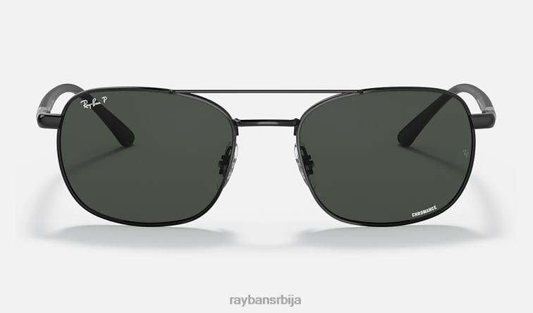 Ray-Ban рб3670цх цхроманце P0HP1182 наочаре за сунце полирана црна/тамно сива мушкарци