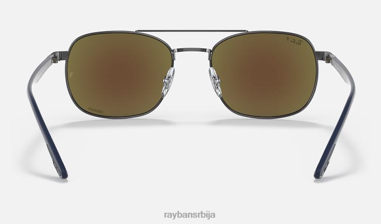 Ray-Ban рб3670цх цхроманце P0HP1183 наочаре за сунце углачан гунметал/сива/плава мушкарци