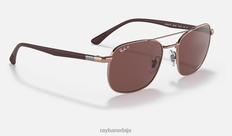 Ray-Ban рб3670цх цхроманце P0HP1184 наочаре за сунце полирани бакар/љубичаста мушкарци