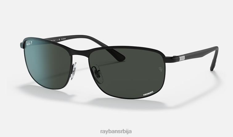 Ray-Ban рб3671цх цхроманце P0HP1186 наочаре за сунце мат црна / тамно сива мушкарци