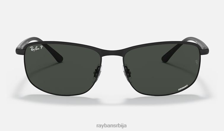 Ray-Ban рб3671цх цхроманце P0HP1186 наочаре за сунце мат црна / тамно сива мушкарци