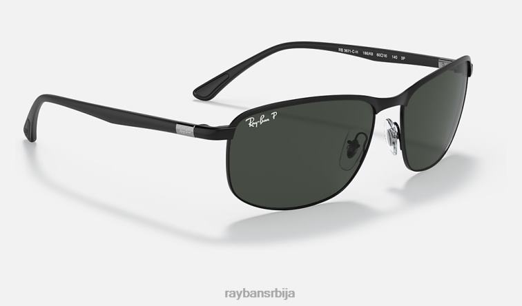 Ray-Ban рб3671цх цхроманце P0HP1186 наочаре за сунце мат црна / тамно сива мушкарци