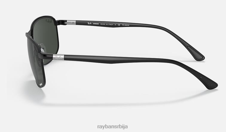 Ray-Ban рб3671цх цхроманце P0HP1186 наочаре за сунце мат црна / тамно сива мушкарци