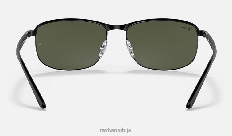 Ray-Ban рб3671 P0HP980 наочаре за сунце полирана црно/зелена мушкарци