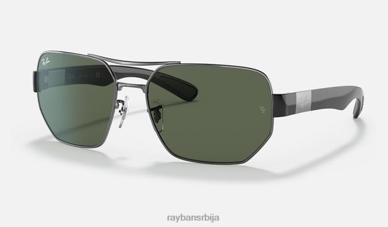 Ray-Ban рб3672 P0HP1126 наочаре за сунце углачан гунметал/зелено мушкарци