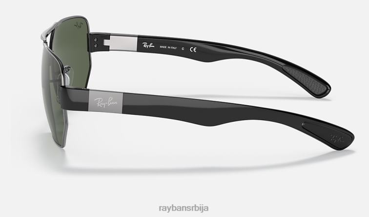 Ray-Ban рб3672 P0HP1126 наочаре за сунце углачан гунметал/зелено мушкарци