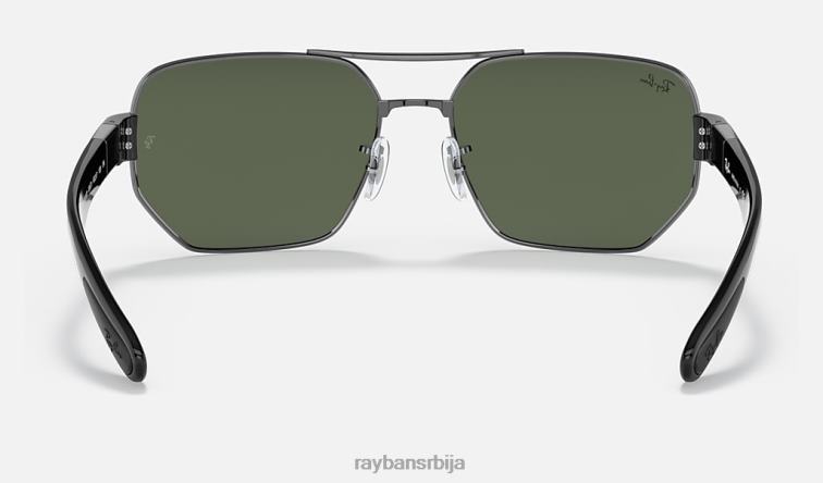 Ray-Ban рб3672 P0HP1126 наочаре за сунце углачан гунметал/зелено мушкарци