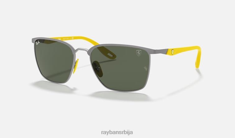 Ray-Ban рб3673м сцудериа феррари колекција P0HP916 наочаре за сунце мат гунметал/зелена мушкарци