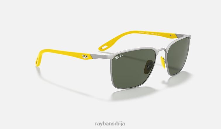 Ray-Ban рб3673м сцудериа феррари колекција P0HP916 наочаре за сунце мат гунметал/зелена мушкарци
