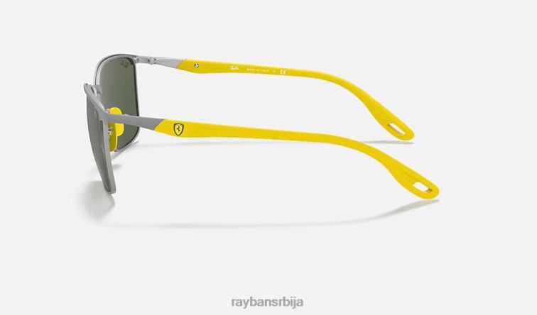 Ray-Ban рб3673м сцудериа феррари колекција P0HP916 наочаре за сунце мат гунметал/зелена мушкарци