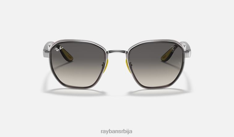 Ray-Ban рб3674м сцудериа феррари колекција P0HP1081 наочаре за сунце углачан гунметал/сива мушкарци