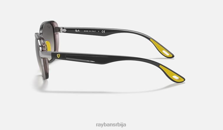 Ray-Ban рб3674м сцудериа феррари колекција P0HP1081 наочаре за сунце углачан гунметал/сива мушкарци