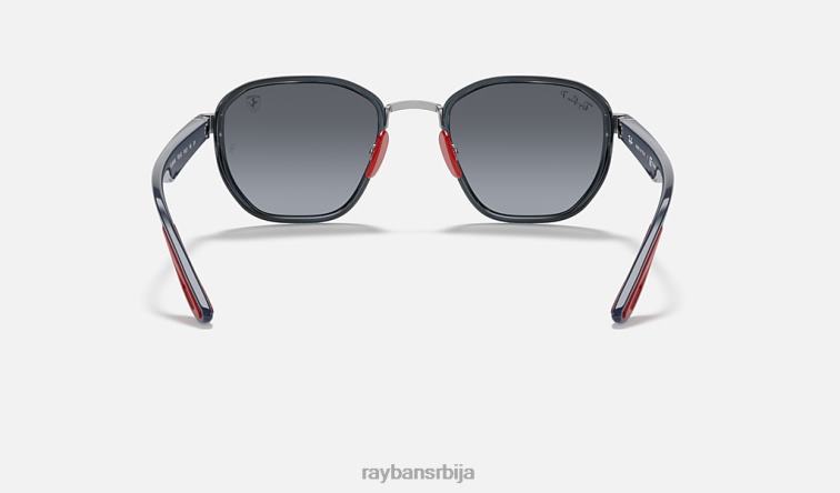 Ray-Ban рб3674м сцудериа феррари колекција P0HP1083 наочаре за сунце углачан гунметал/плаво мушкарци