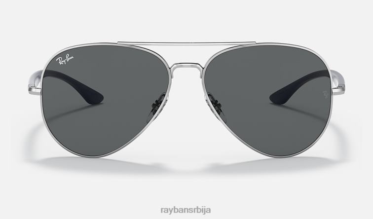 Ray-Ban рб3675 P0HP1285 наочаре за сунце полирана сребрна/тамно сива мушкарци