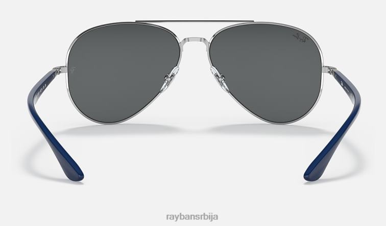 Ray-Ban рб3675 P0HP1285 наочаре за сунце полирана сребрна/тамно сива мушкарци