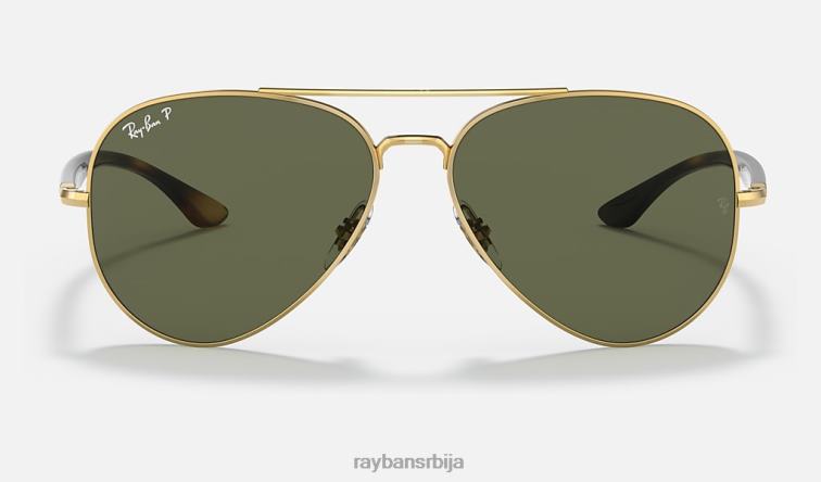 Ray-Ban рб3675 P0HP1286 наочаре за сунце полирано златно/зелено мушкарци
