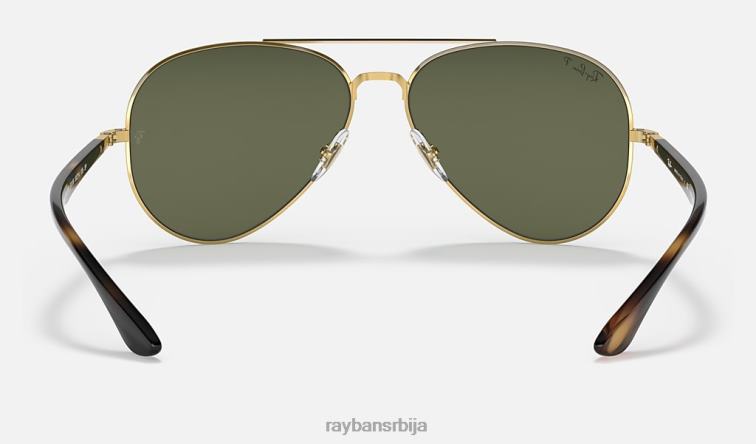 Ray-Ban рб3675 P0HP1286 наочаре за сунце полирано златно/зелено мушкарци