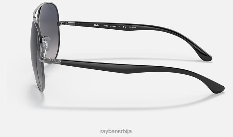 Ray-Ban рб3675 P0HP1287 наочаре за сунце углачан гунметал/плаво/сиво мушкарци