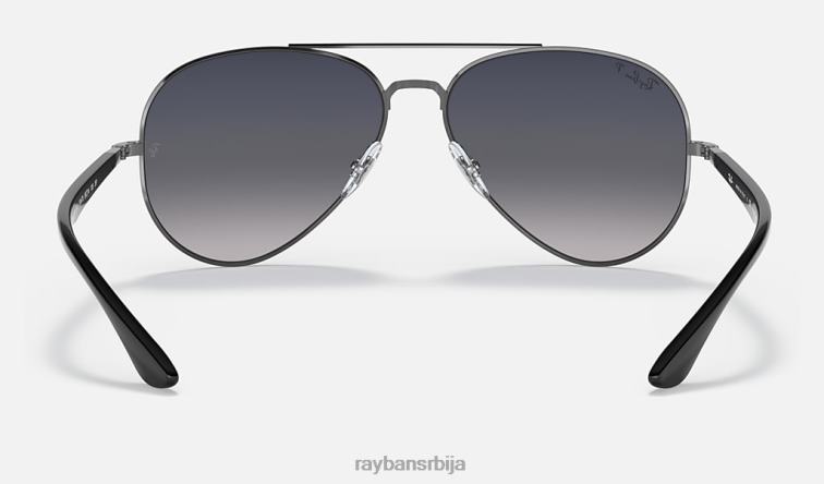 Ray-Ban рб3675 P0HP1287 наочаре за сунце углачан гунметал/плаво/сиво мушкарци