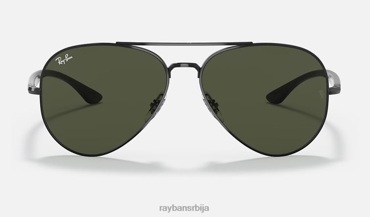 Ray-Ban рб3675 P0HP1288 наочаре за сунце полирана црно/зелена мушкарци