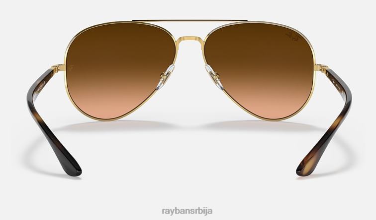 Ray-Ban рб3675 P0HP1291 наочаре за сунце полирано злато/розе/браон мушкарци