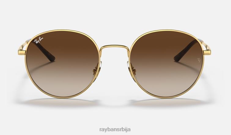 Ray-Ban рб3681 P0HP1315 наочаре за сунце полирано злато/браон мушкарци