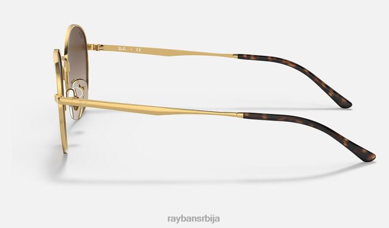 Ray-Ban рб3681 P0HP1315 наочаре за сунце полирано злато/браон мушкарци