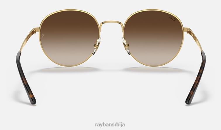 Ray-Ban рб3681 P0HP1315 наочаре за сунце полирано злато/браон мушкарци