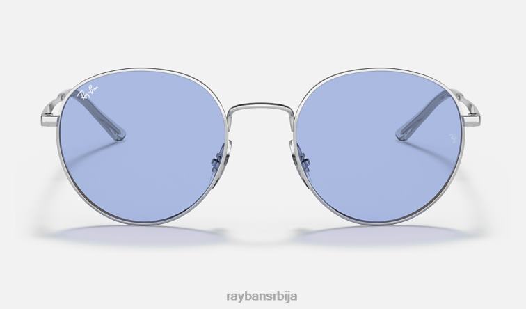 Ray-Ban рб3681 P0HP1317 наочаре за сунце полирано сребрно/плаво мушкарци