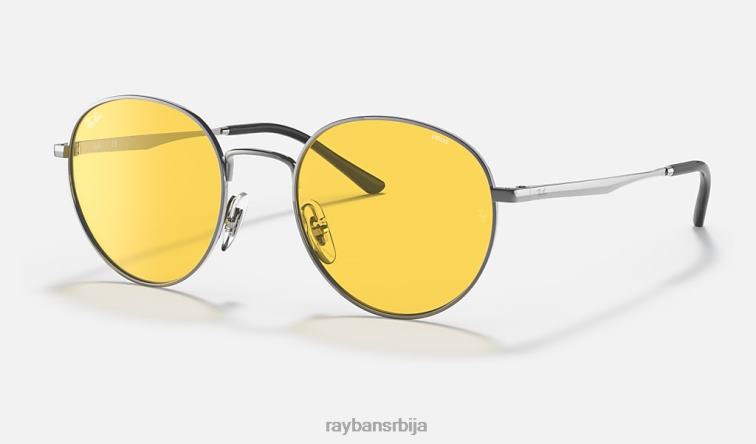 Ray-Ban рб3681 еволве P0HP1324 наочаре за сунце полирани метални метал/жути фотохром мушкарци
