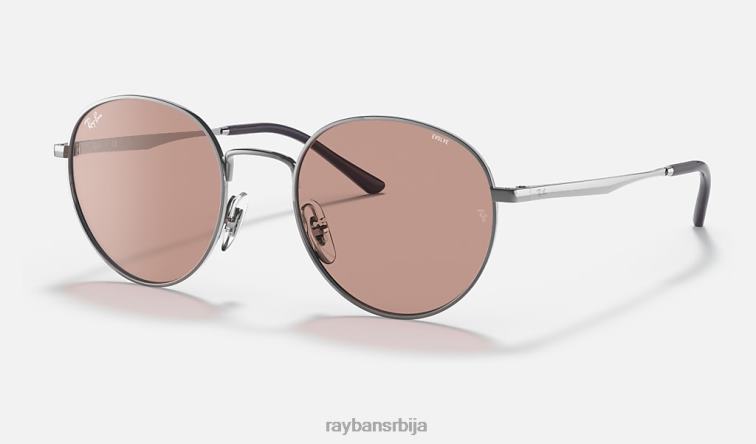Ray-Ban рб3681 еволве P0HP1326 наочаре за сунце полирани метални метал/браон фотохром мушкарци