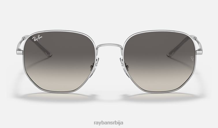 Ray-Ban рб3682 P0HP511 наочаре за сунце полирано сребрно/сиво мушкарци