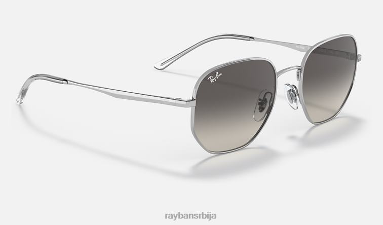 Ray-Ban рб3682 P0HP511 наочаре за сунце полирано сребрно/сиво мушкарци