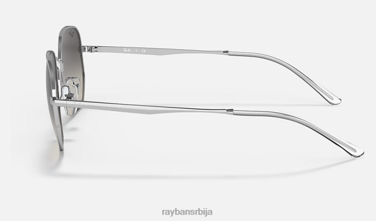 Ray-Ban рб3682 P0HP511 наочаре за сунце полирано сребрно/сиво мушкарци