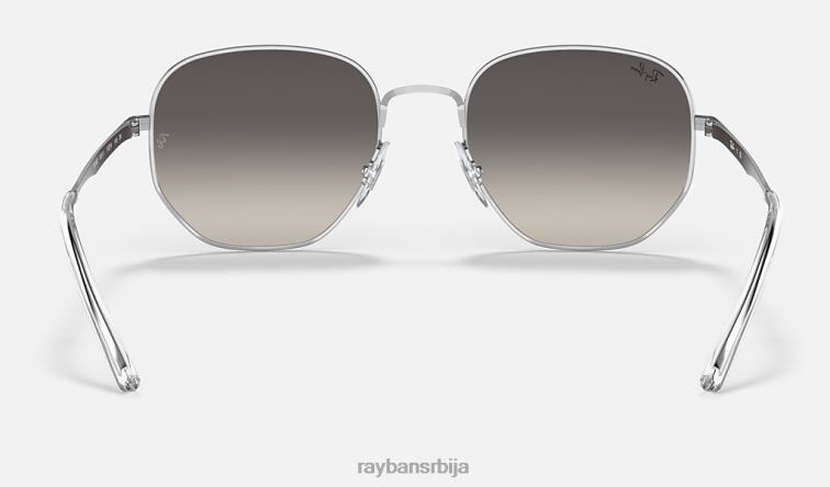 Ray-Ban рб3682 P0HP511 наочаре за сунце полирано сребрно/сиво мушкарци