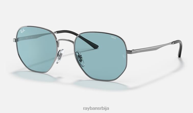 Ray-Ban рб3682 еволве P0HP540 наочаре за сунце полирани метални метал/плави фотохром мушкарци