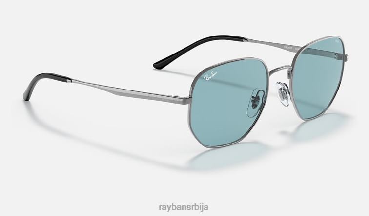 Ray-Ban рб3682 еволве P0HP540 наочаре за сунце полирани метални метал/плави фотохром мушкарци
