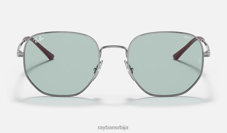 Ray-Ban рб3682 еволве P0HP541 наочаре за сунце полирани метални метал/зелени фотохром мушкарци