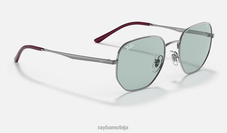 Ray-Ban рб3682 еволве P0HP541 наочаре за сунце полирани метални метал/зелени фотохром мушкарци