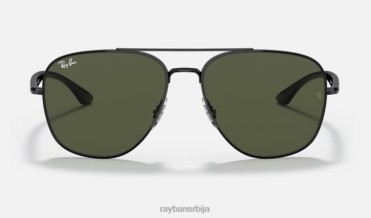 Ray-Ban рб3683 P0HP1308 наочаре за сунце полирана црно/зелена мушкарци