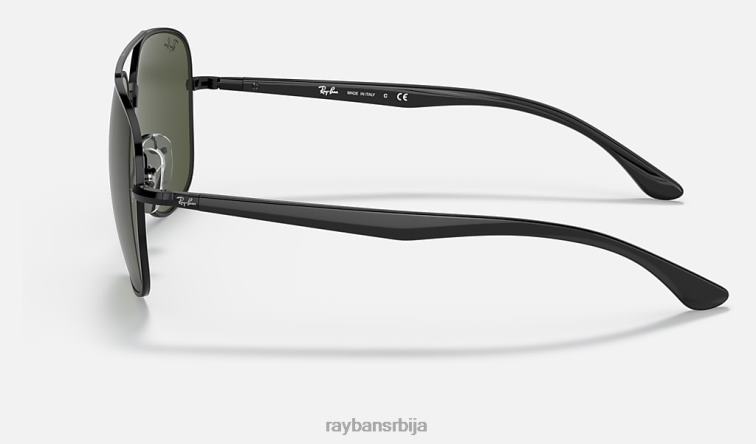Ray-Ban рб3683 P0HP1308 наочаре за сунце полирана црно/зелена мушкарци